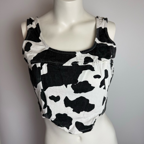 Lone Star | Cow Print Tank Size M - Picture 2 of 8